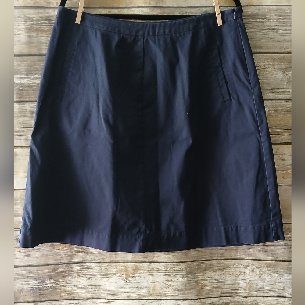 Boden Navy A-Line Skirt